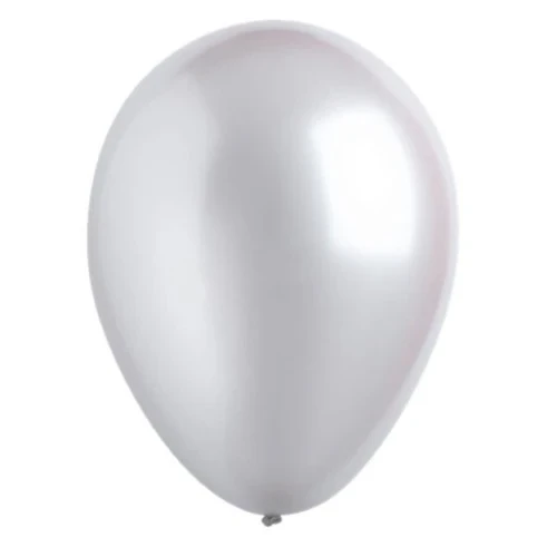 Latex Balloons 30cm Bulk Pack of 200 Metallic Silver