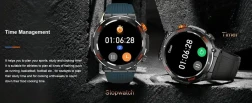Smart Watch For Answer/Make Call, Outdoor IP67 Waterproof Sports Smartwatch With LED Flashlight Compass, Sleep Monitor Fitness Tracker Watches For IPhone Android Phones For Women & Men