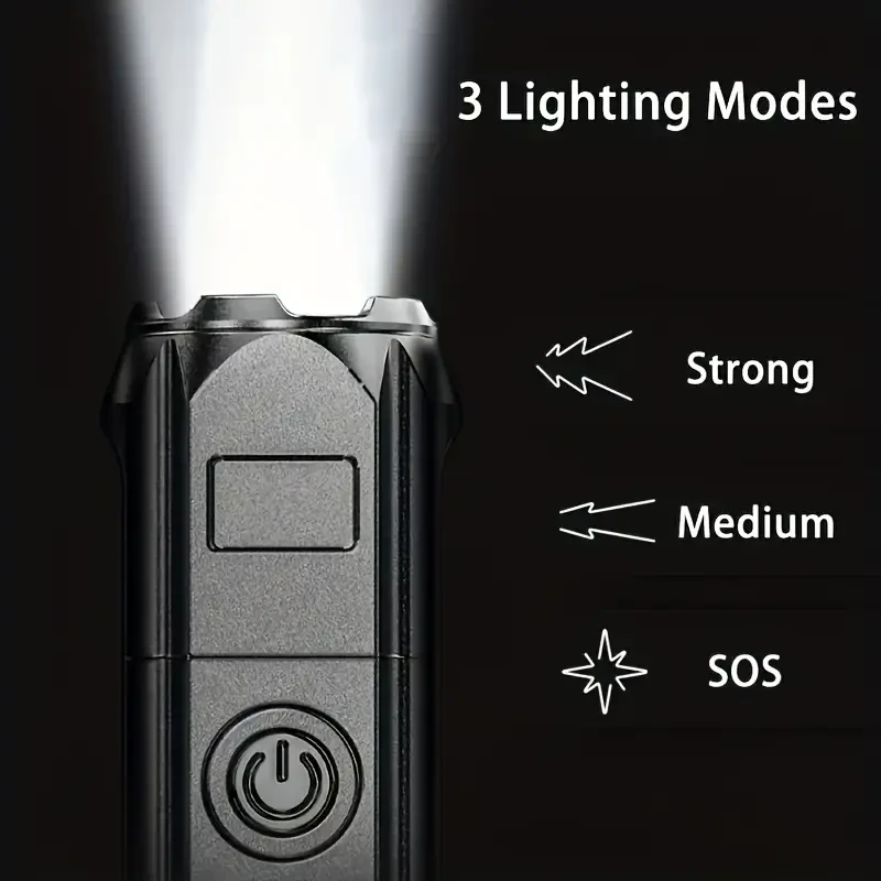 Super Bright Zoomable Flashlight - Portable and Rechargeable