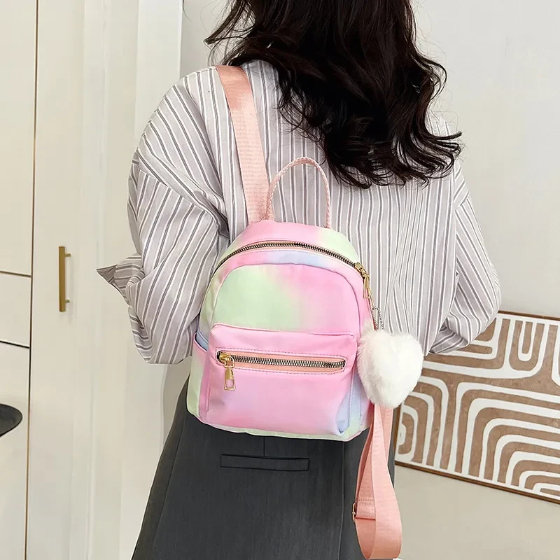 Simple Casual Simple Candy Color Texture Hand-carrying Backpack