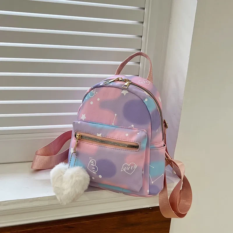 Simple Casual Simple Candy Color Texture Hand-carrying Backpack
