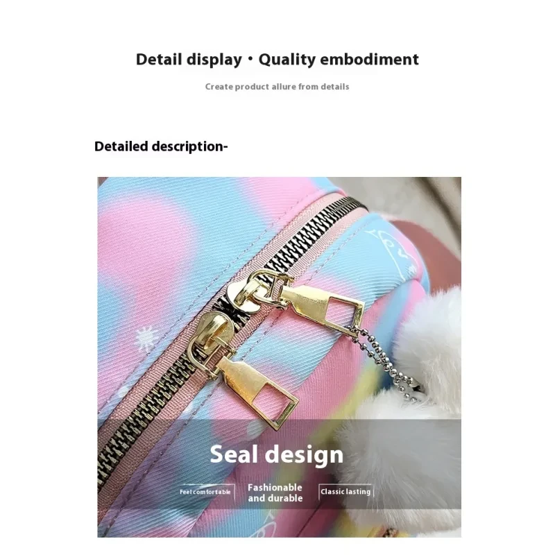 Simple Casual Simple Candy Color Texture Hand-carrying Backpack