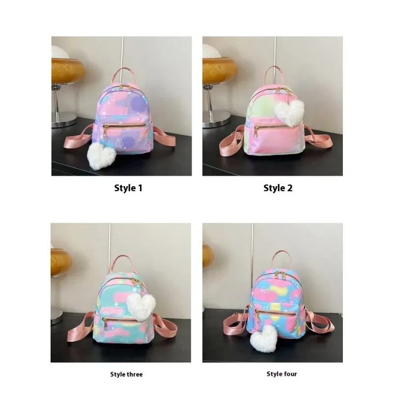 Simple Casual Simple Candy Color Texture Hand-carrying Backpack