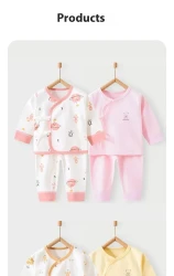 Newborn Clothes Class A Pure Cotton Baby Warm Pajamas
