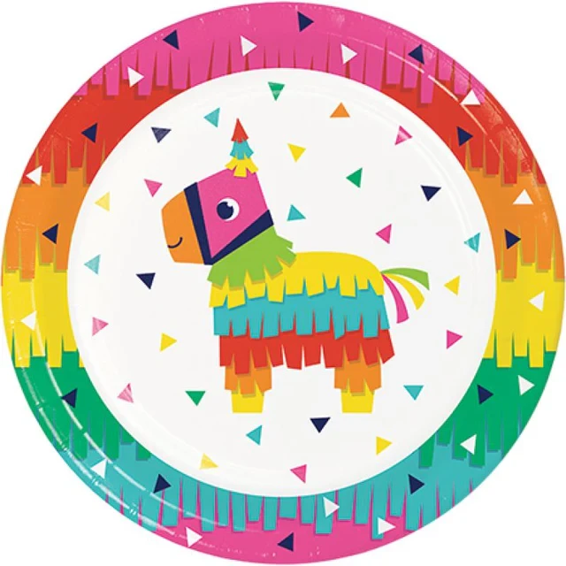 Fiesta Fun Dinner Plates Paper - Pack of (8)