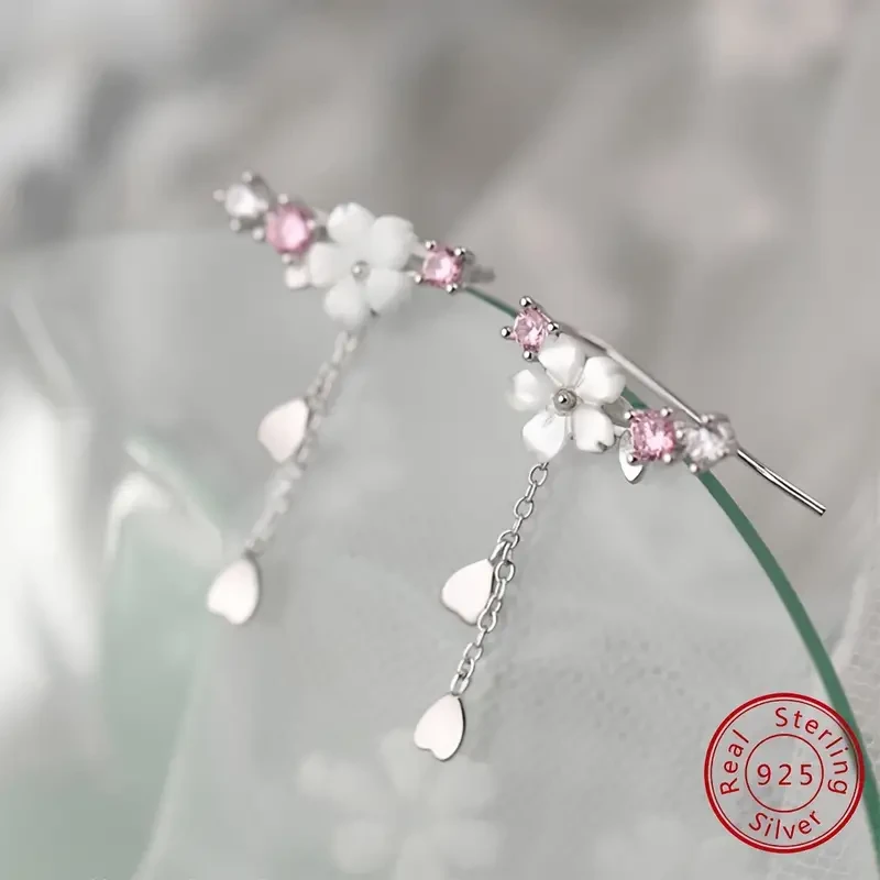 Sterling 925 Silver Hypoallergenic Dangle Earrings