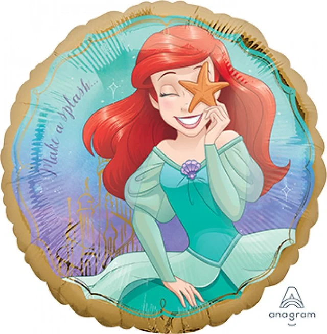 Foil Balloon - 45cm Standard Hx Ariel Mermaid Once Upon A Time