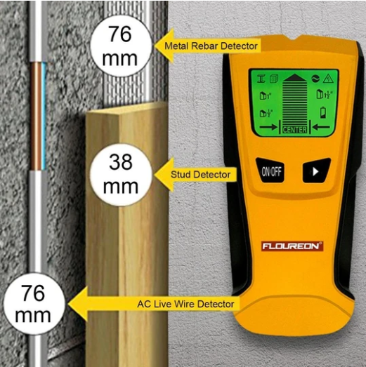 Wall metal detector