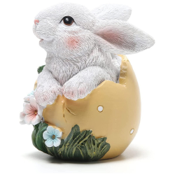 Easter Bunny Resin Statue Ornament Spring Home Decor