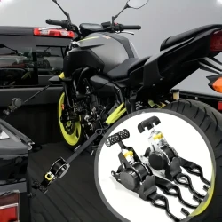 2-Pack/4-Pack Automatic Tightening Cargo Straps, Durable, Extendable, Non-Slip Handle, Steel Construction, for Vehicle Towing and Recovery, with Ratchet Mechanism, for Various Vehicle Models
