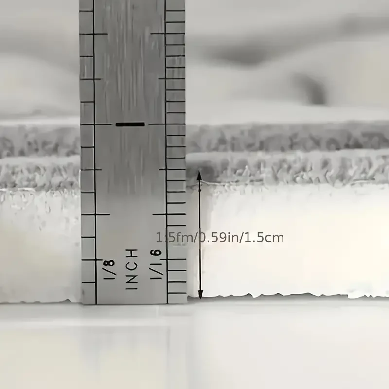 1pc Luxurious Ultra Absorbent Bath Mat - 25D High-Density Soft Sponge, Non-Slip, Quick-Drying, Mildew-Resistant Bathroom Rug