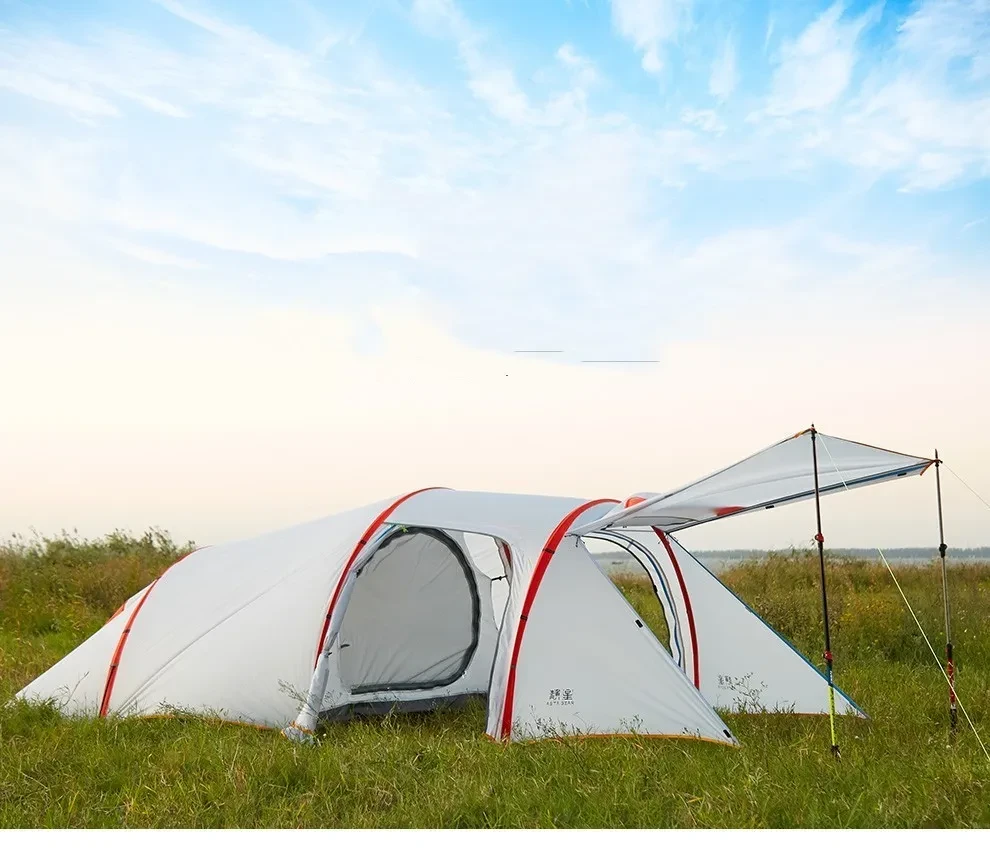 Static Nebula Layer Light 3 Person Tunnel Tent Outdoor Mountaineering Camping
