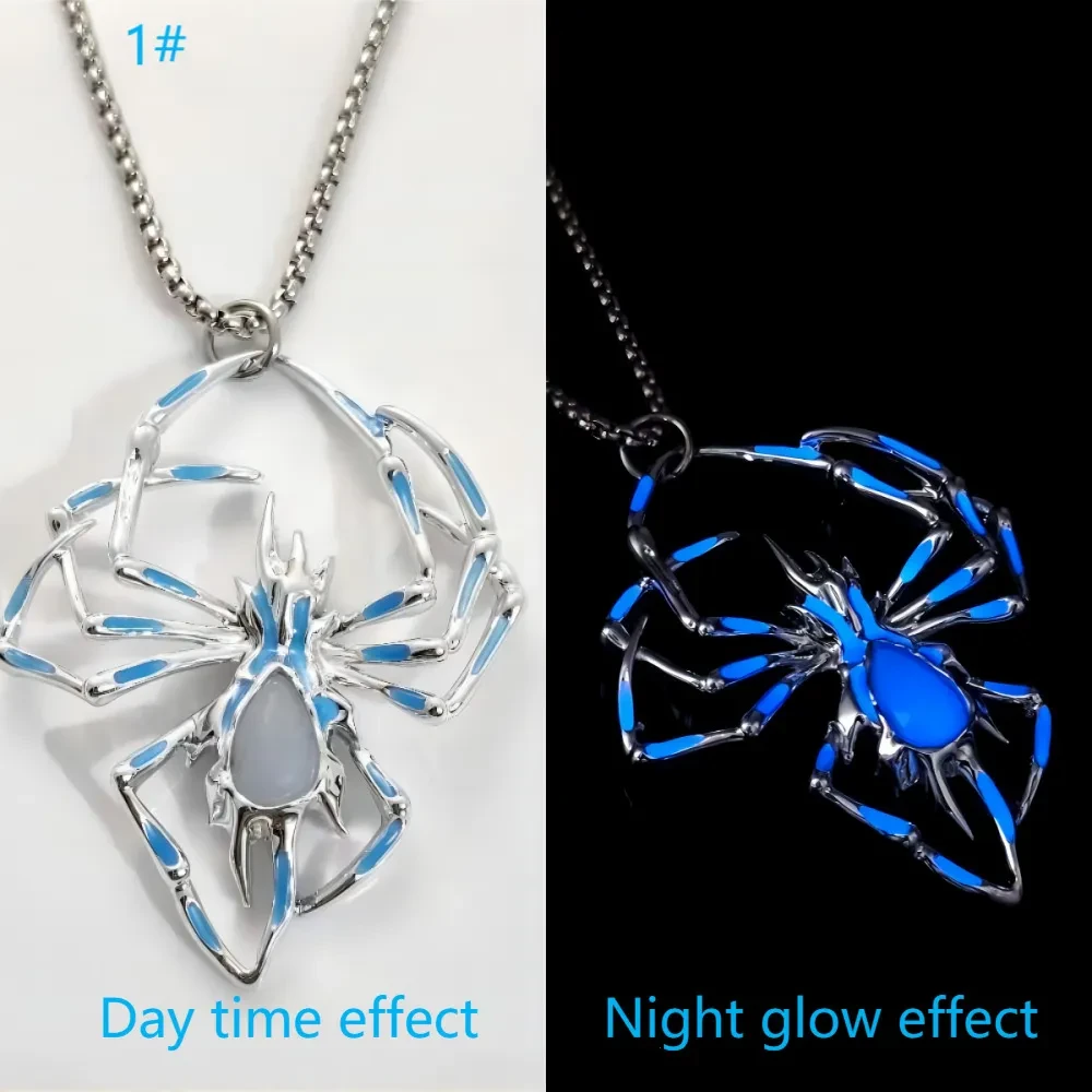 Stereo Luminous Spider Necklace