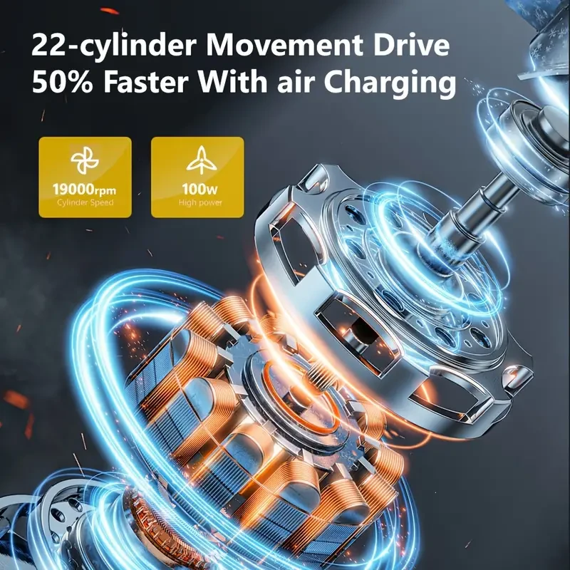 Carsun Pro Digital Tire Inflator - Portable 12V DC Air Compressor Pump with LED Light, Fast Inflation for Cars, Motorcycles, Bicycles, and SUVs