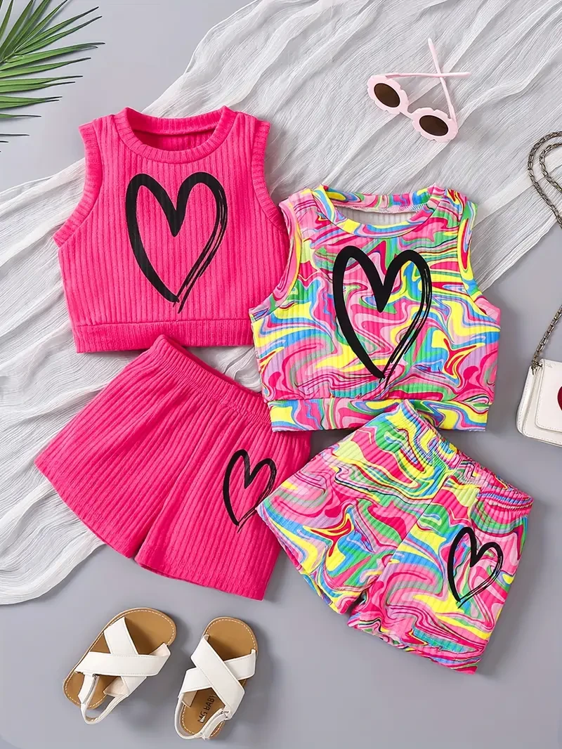 fashion Sleeveless Tops & Shorts -