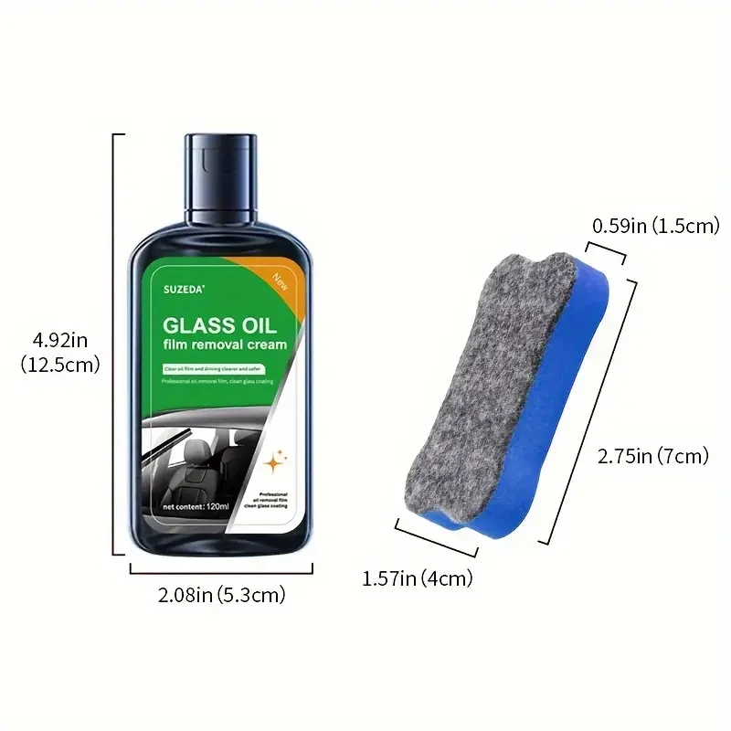 Windshield Cleaner & Oil Film Remover - Streak-Free Glass Cleaner