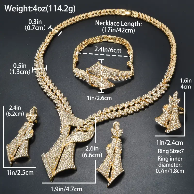 Elegant Arabian Style Jewelry Set