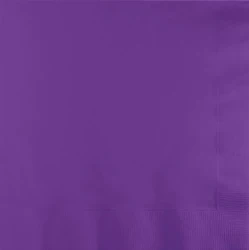 Amethyst Purple Beverage Napkins - Pack of 50