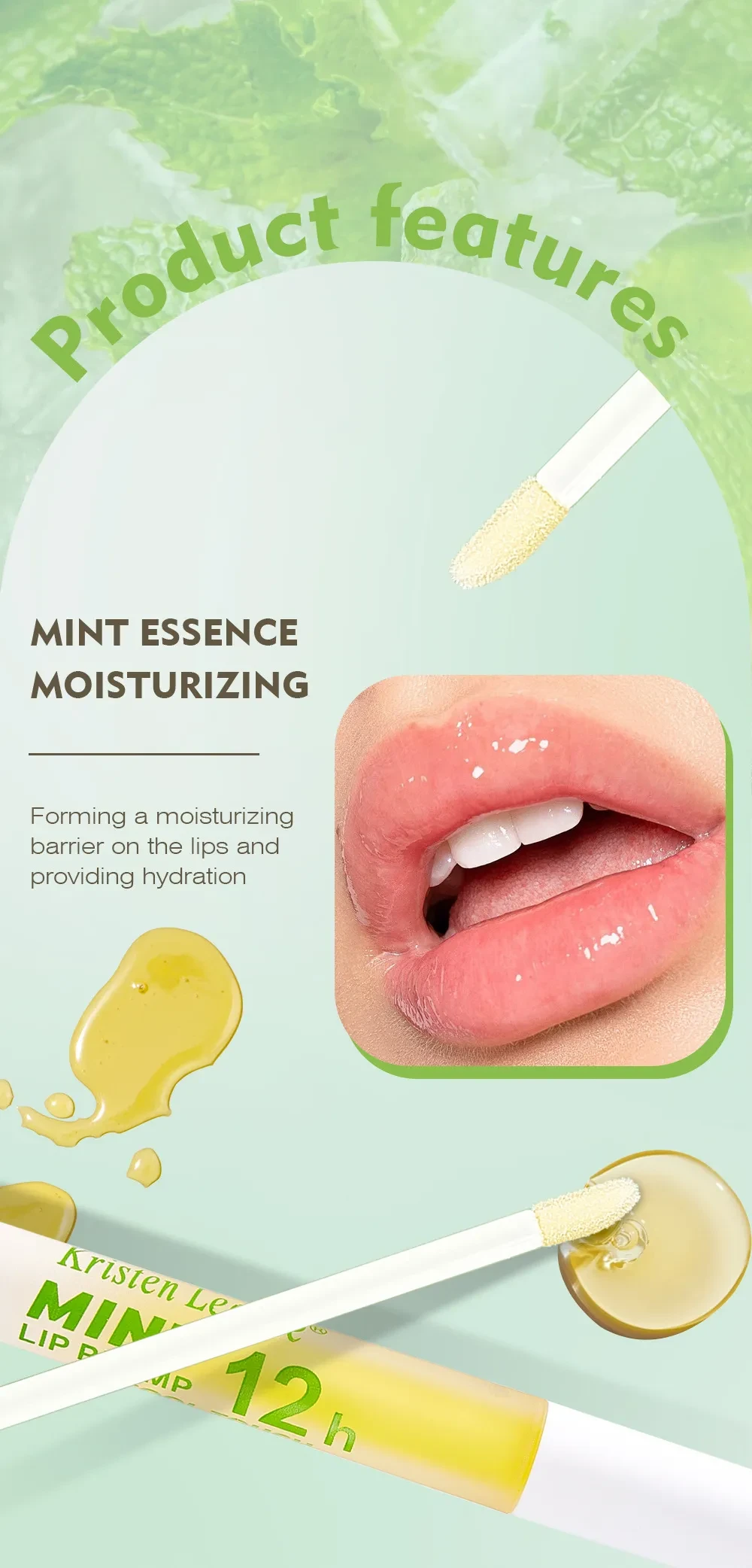 Mint Cool And Transparent Lip Oil