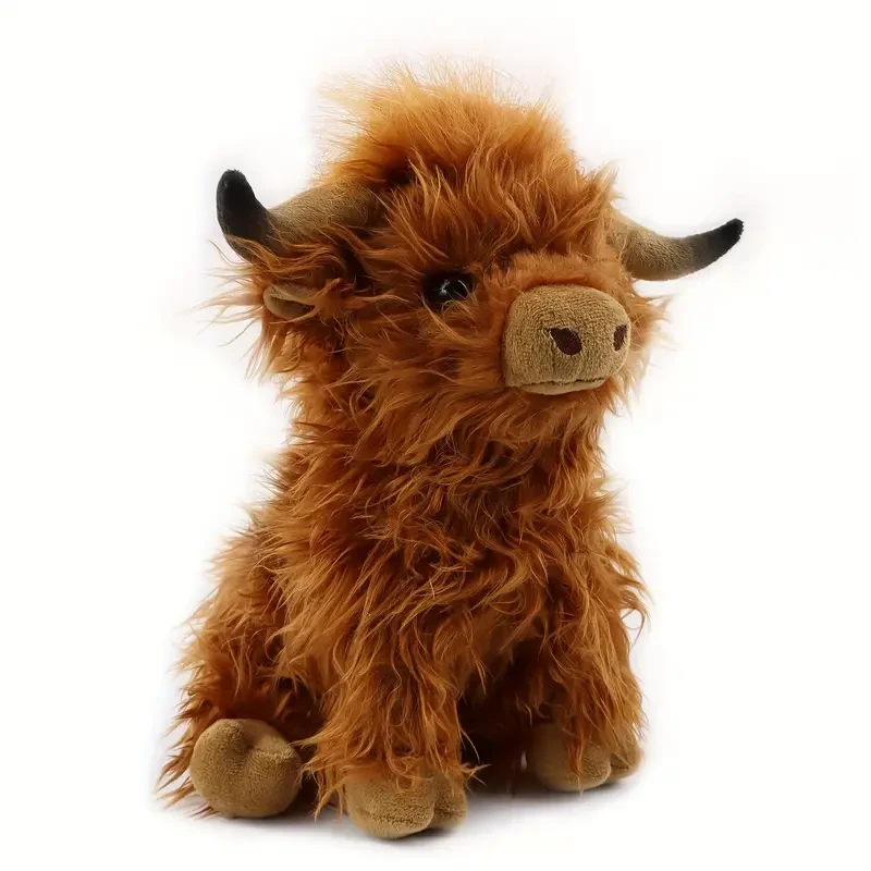 27cm Cute Highland Cattle Plush Toy