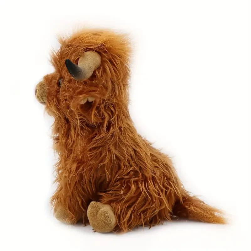27cm Cute Highland Cattle Plush Toy
