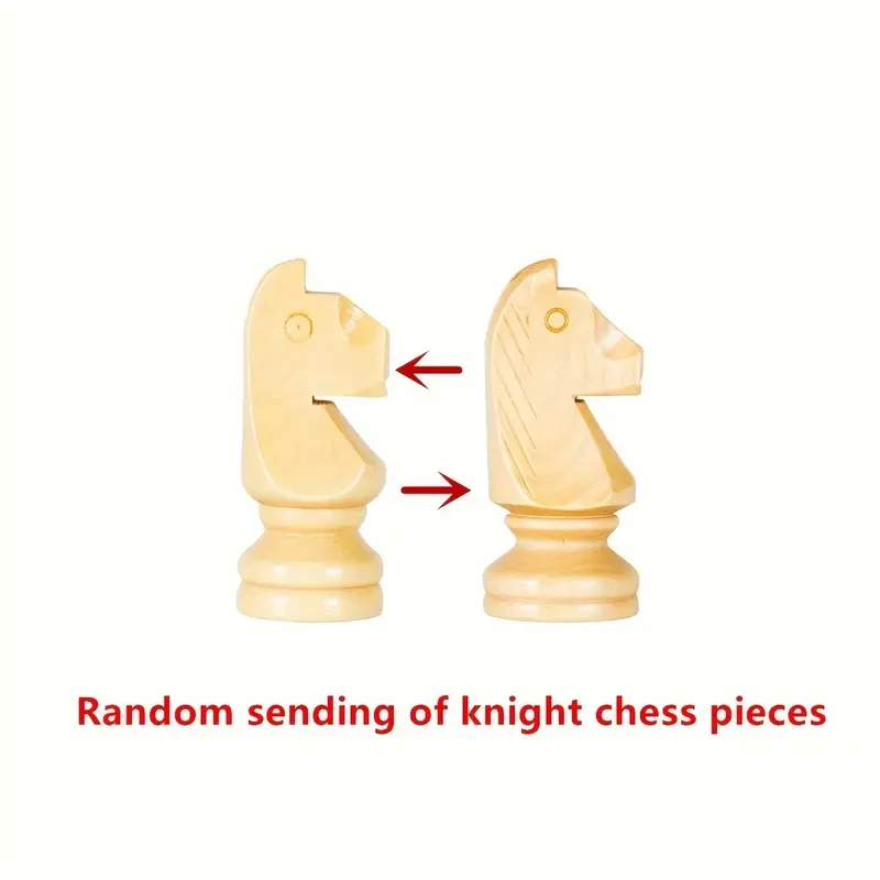 Premium Solid Wood Chess Set - Folding Board with Extra Queens