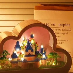3D Nano Building Block DIY Puzzle Blocks Toys with Cloud Mirror Pattern Bricks DIY