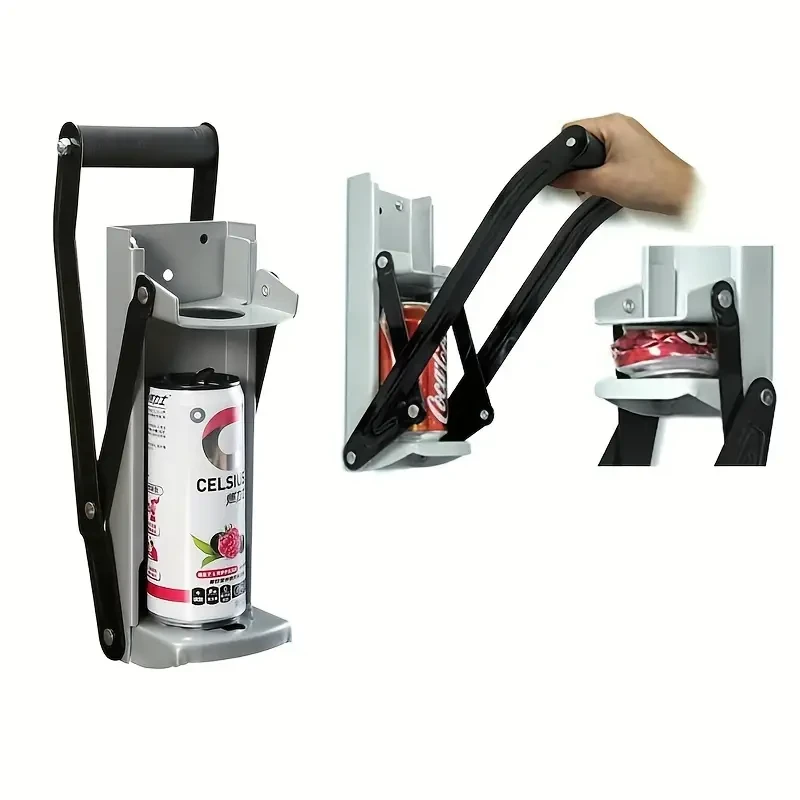 Heavy-Duty Wall-Mounted Can Crusher Machine