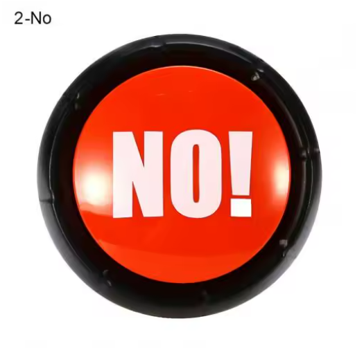 Funny Talking Button No Sorry Yes Sound Party Button Bullshit Maybe Toys Home Office Party Gag Funny Toy For new Vocal toys