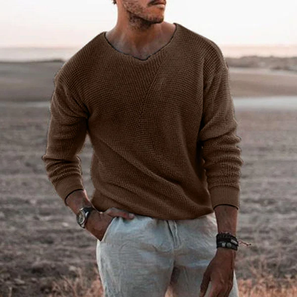 Round Neck Slim Pullover Knitwear