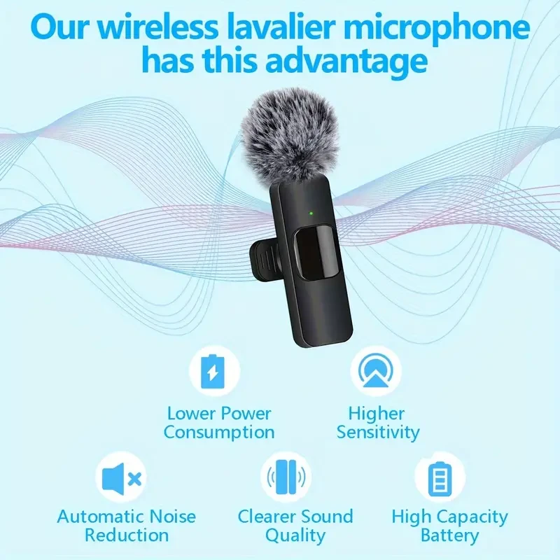 ProAudio Wireless Lavalier Microphone Clip
