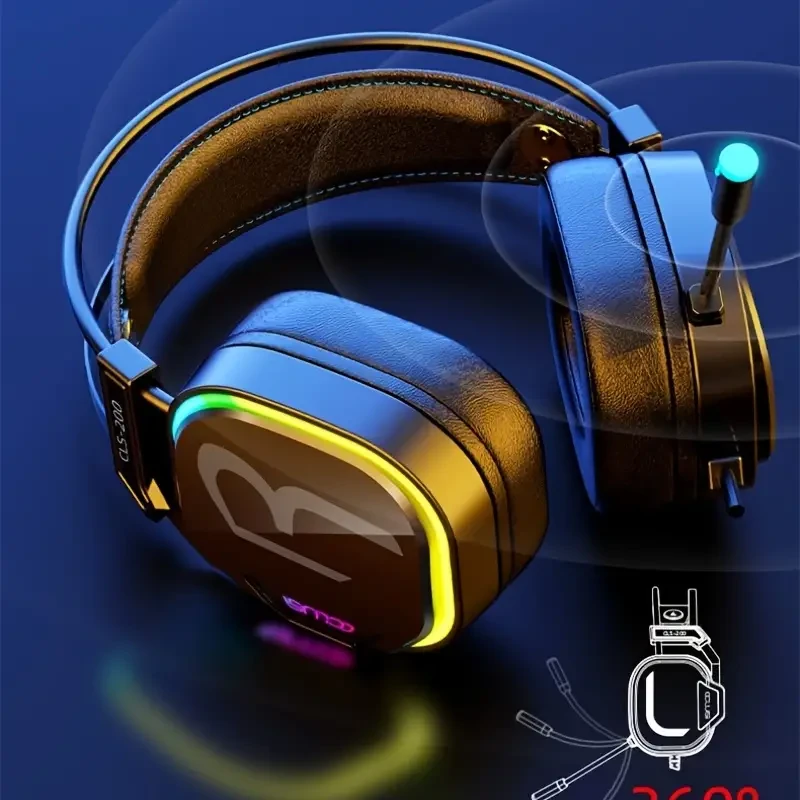 COLUSI CLS-200 RGB Gaming Headset - 360 Microphone