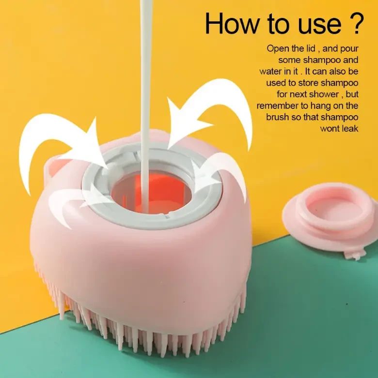 Soft Silicone Pet Brush - Invigorating Massage