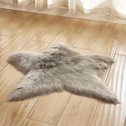 Non Slip Living Room Carpet Mat Five Pointed Star
