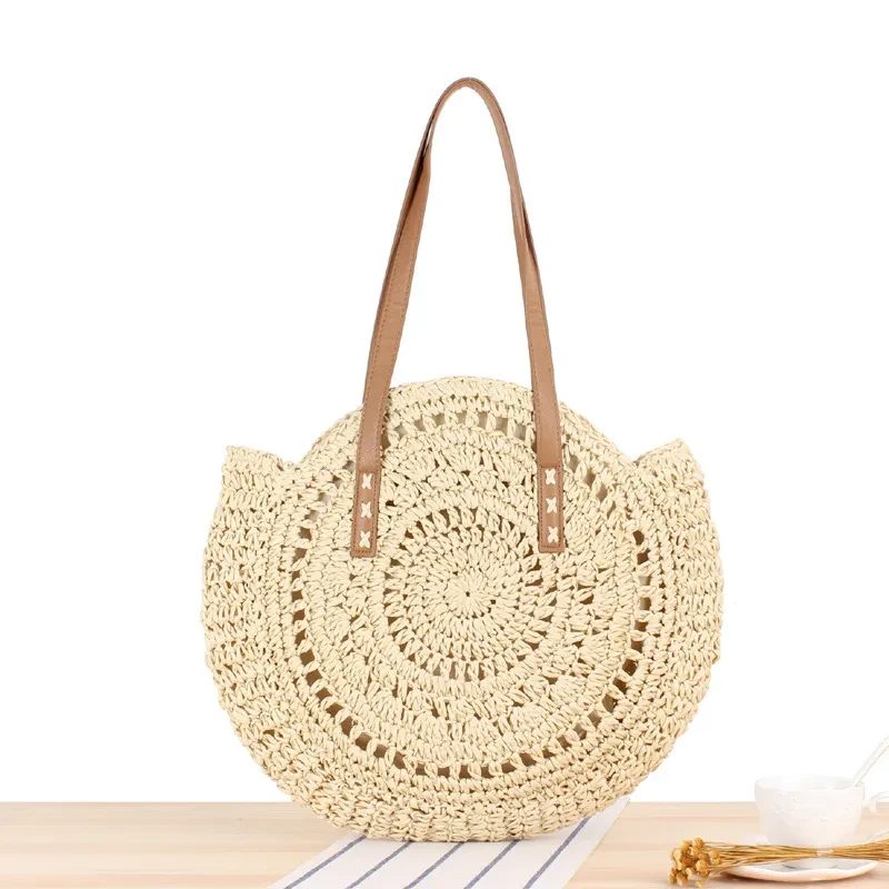 Round Summer Beach Handbag