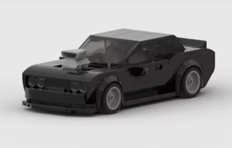 MOC Dodge challenger Charger Dom racing Speed Champion Racer Building Blocks Brick Creative Garage Toys for Boys Gifts