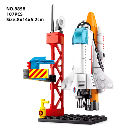 City Shuttle Satellite Rocket Building Blocks Space Station Saturn Astronaut Figure Man Bricks Set Gift for Boys
