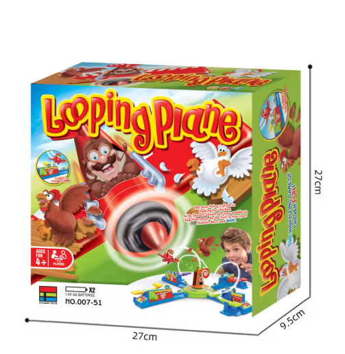 Looping Louie Spinning Plane Chicken, juego para robar pollo, interaccin entre padres e hijos, rompecabezas de batalla, juego d