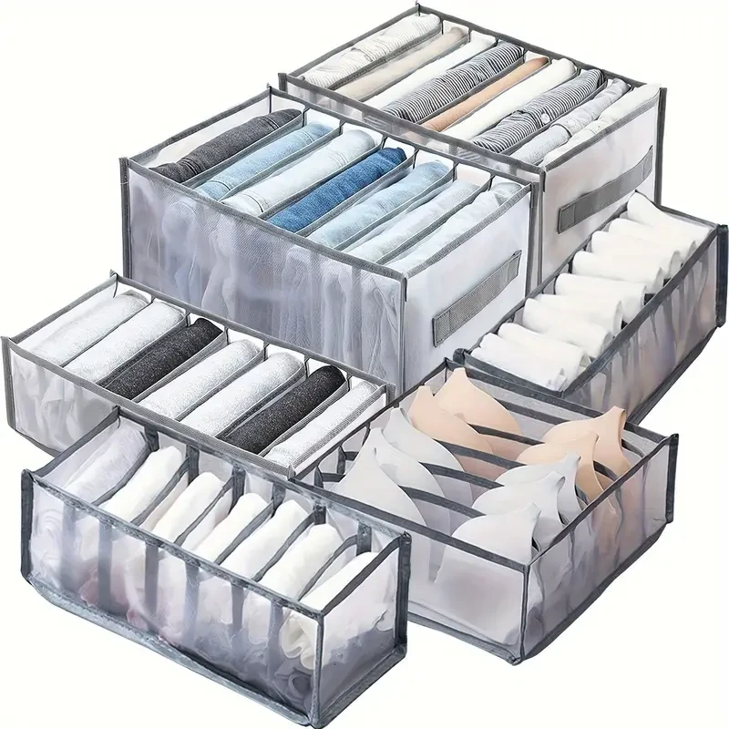 LDQ Wardrobe Clothes Organizer Set with Handles