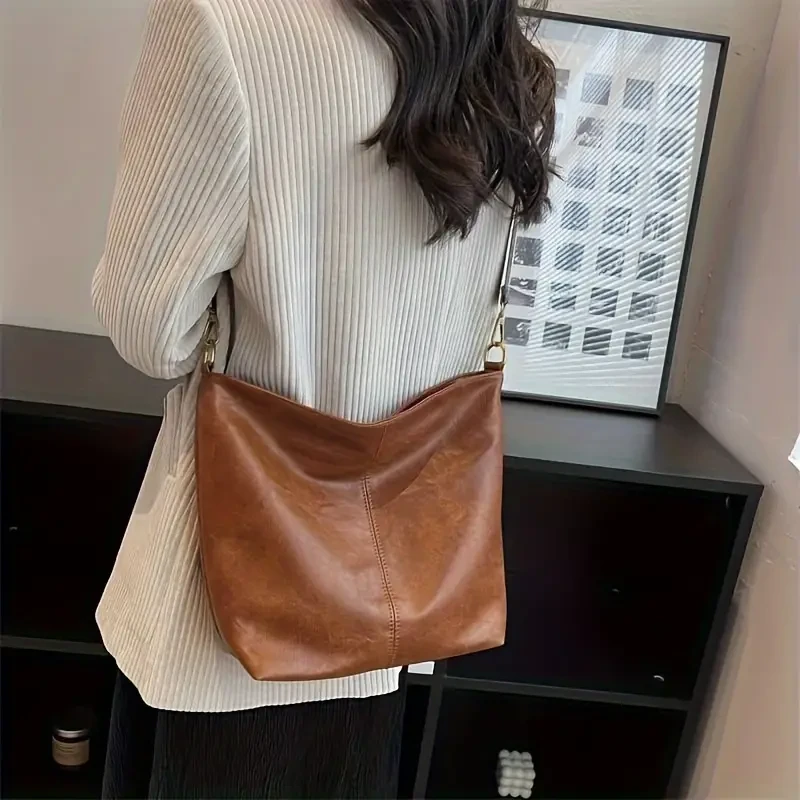 Vintage Crossbody Tote Bag