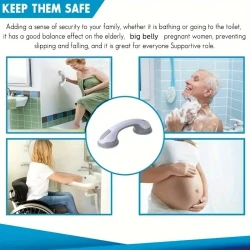 2pcs Shower Handle Grab Bars For Bathtubs