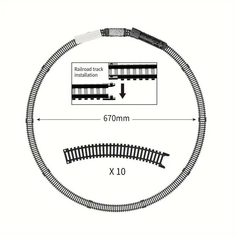 Steam-Powered Electric Train Toy Set - Black ABS Model with Manual Operation