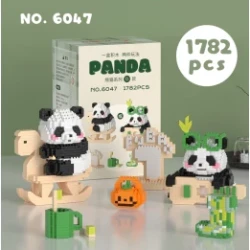 Nano Block Panda Jumbo Toy Beams Set Kids Character Panda Funny Gift Set And Display