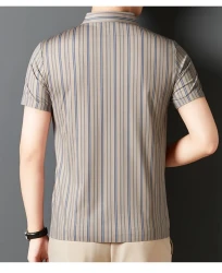 Summer Men's Short Sleeve Striped