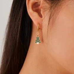 Shop the Christmas Element Earrings Female Fashion Stainless Steel  perfect for the holiday season. Featuring snowflakes, reindeer, and Christmas trees, these stylish earrings add a festive touch to your look. Ideal for Christmas parties and gift-giving!