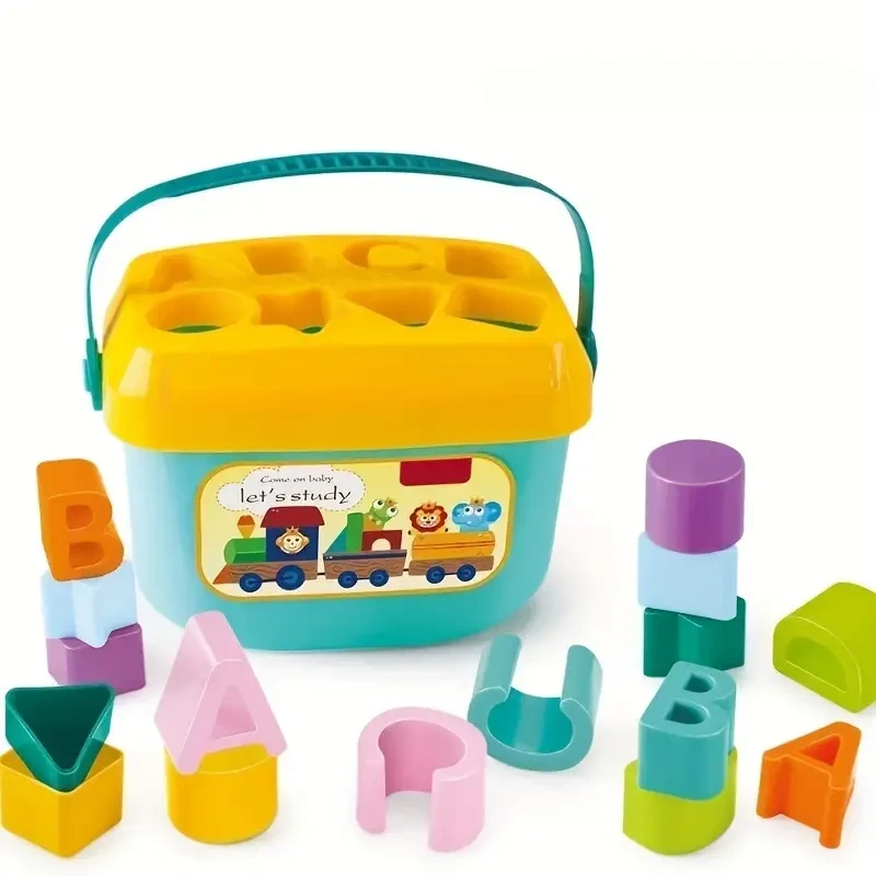 Shape Sorter Toy - ABC & Shape Pieces