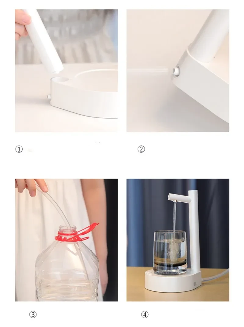 Desk Dispenser Electric Water Gallon Automatic Water Bottle Dispenser Rechargeable Water Dispenser