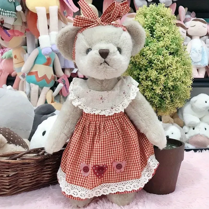 Teddy Bear Plush Toy Cloth Doll With Five Joints That Can Be Moved And Posed. New Creative Bear Doll For Christmas Gifts,