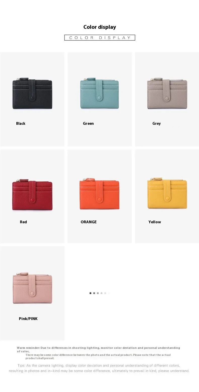 Women Short Wallets PU Leather Plaid Female Purses Solid Card Holder Wallet Fashion Woman Small Wallet With Coin Purse