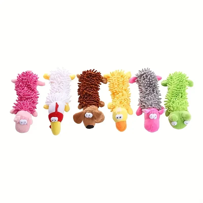 Interactive Plush Dog Toy with Squeaker